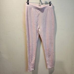 EXPRESS Light Pink Cozy Pants Leggings Sz L